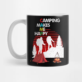 camping makes me happy Mug